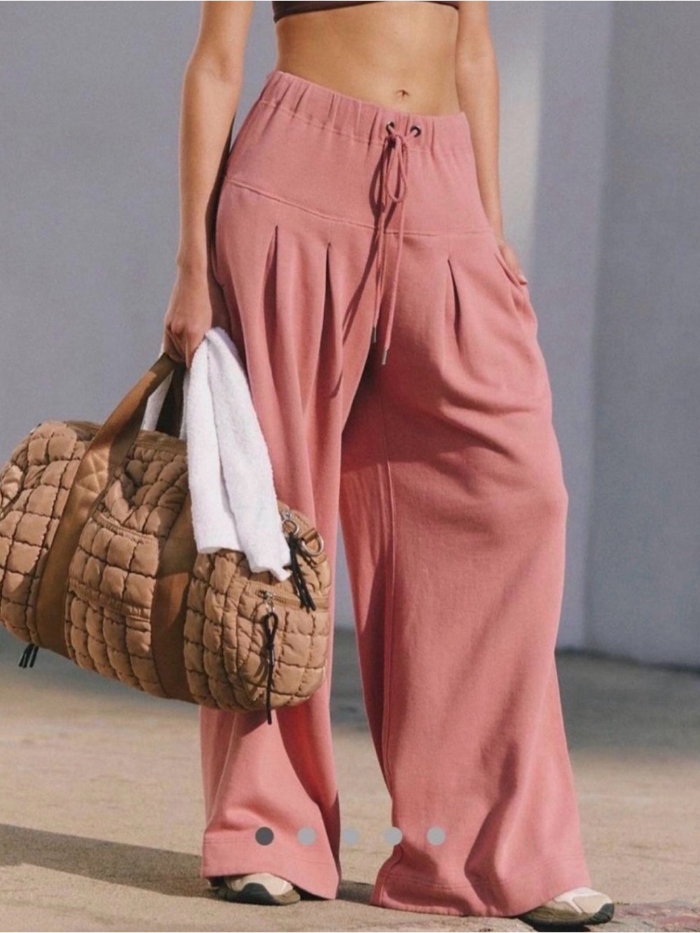 FP Movement Studio Siren Wide-Leg Pants Pink Size Small